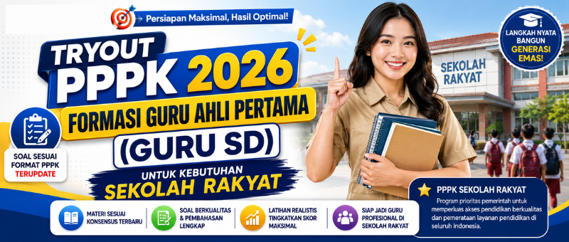 Tryout PPPK Formasi GURU AHLI PERTAMA (GURU SD) 2026
