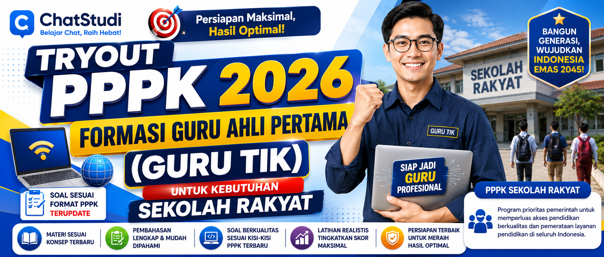 Tryout PPPK Formasi GURU AHLI PERTAMA (GURU TIK) 2026