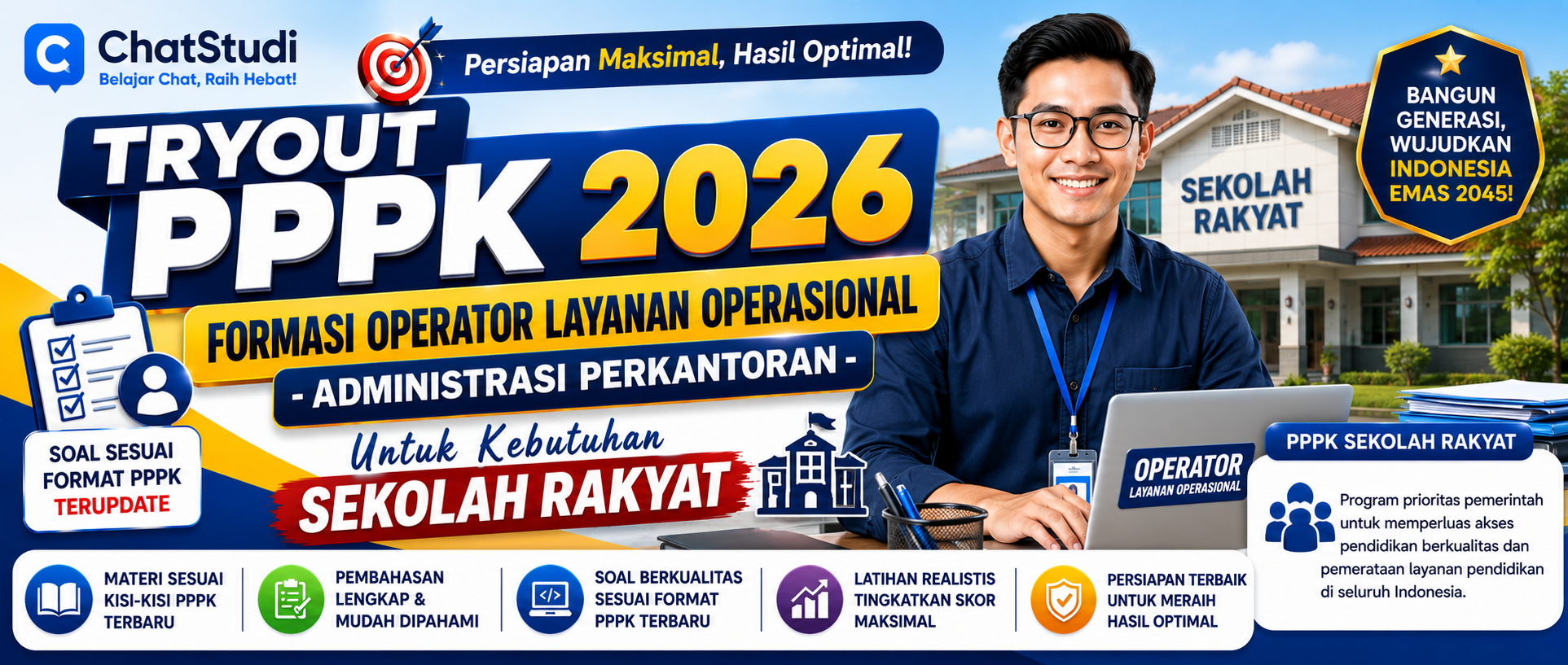 Tryout PPPK Formasi Operator Layanan Operasional - Administrasi Perkantoran 2026