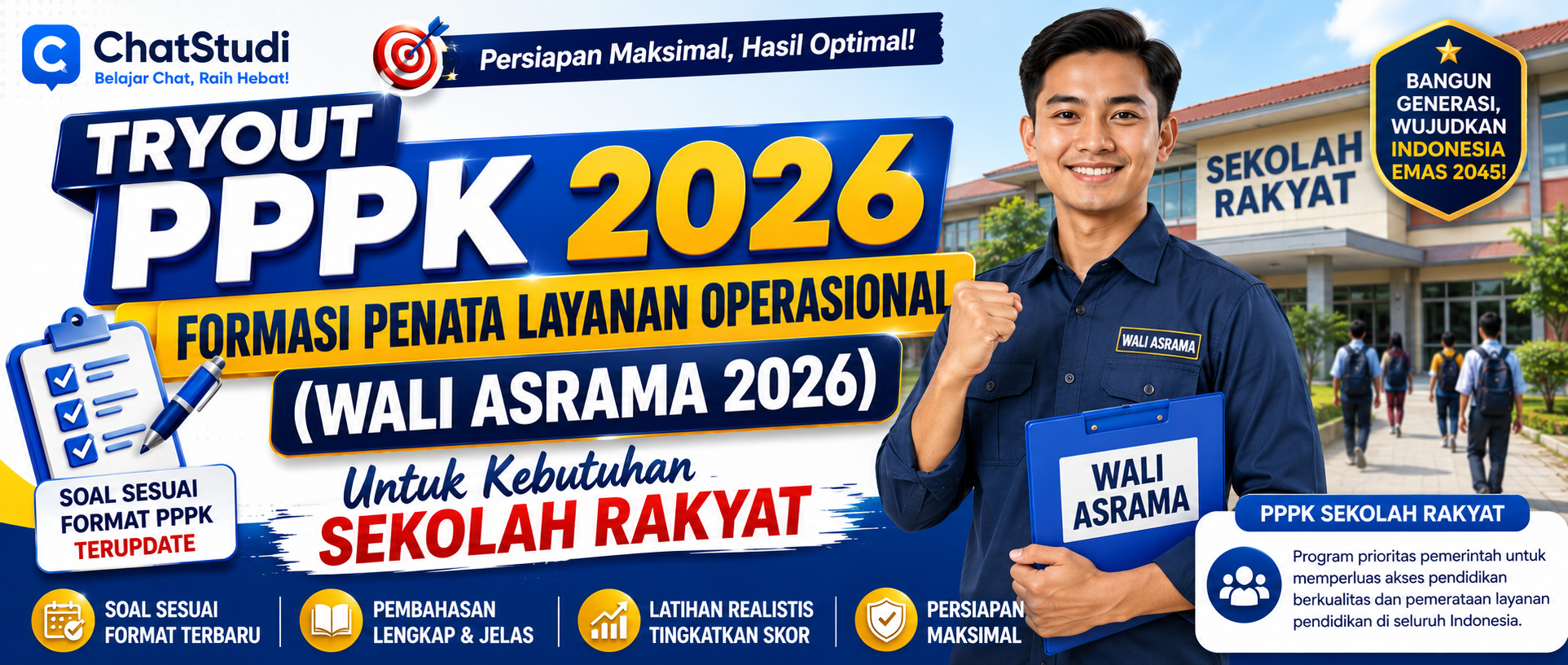 Tryout PPPK Formasi PENATA LAYANAN OPERASIONAL (Wali Asrama) 2026